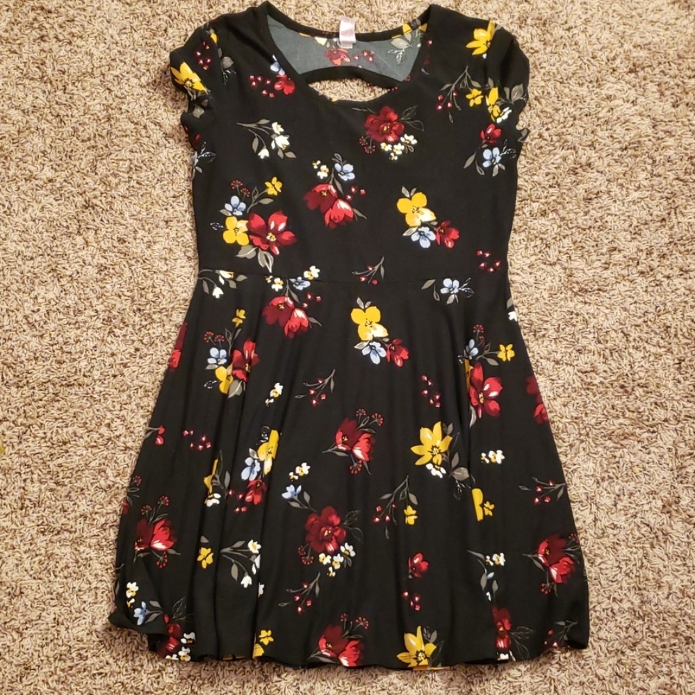 Flower print dress